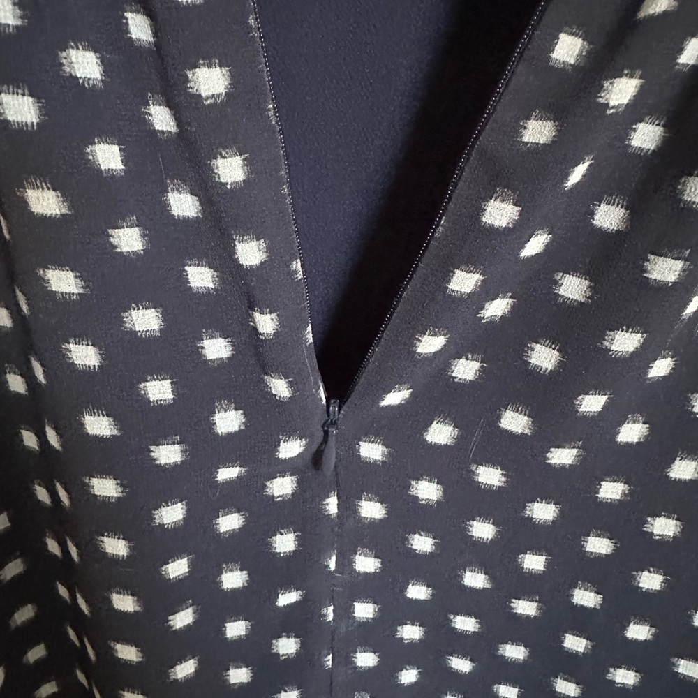 Iris Setlakwe Navy Print Midi Dress • Size 6 - Picture 4 of 7